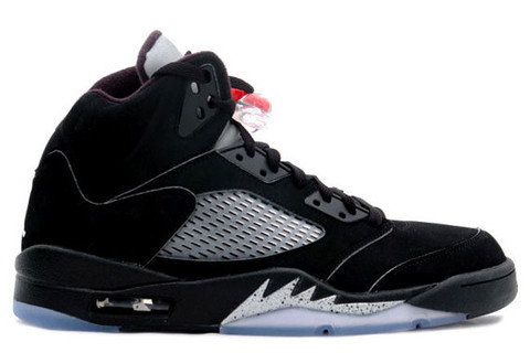 AIR JORDAN 5 V BLACK / METALLIC SILVER *PRE ORDER*