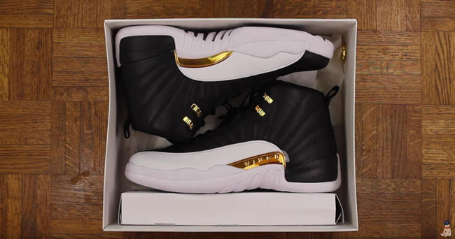 Wings Air Jordan 12 Black Gold